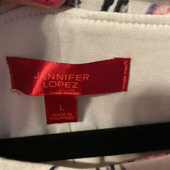 Jennifer Lopez size large floral dress - Picture 3 of 4